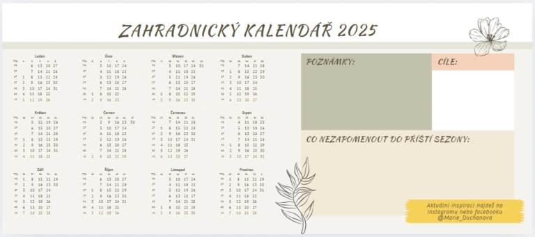 Stolní Zahradnický kalendář