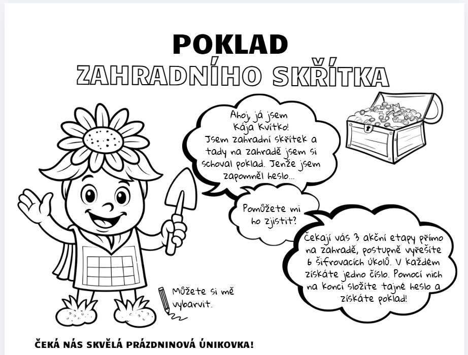 Zahradní únikovka pro děti